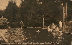 Swimming Tank at Mountain View Ranch Postcard