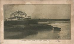 Hotel Del Mar, The Beautiful Beach Resort Santa Cruz, CA Postcard Postcard Postcard