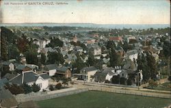 Panorama of Santa Cruz, California Postcard Postcard Postcard