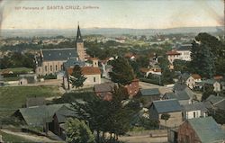 Panaroma View Santa Cruz, CA Postcard Postcard Postcard