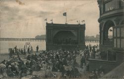 Band Concert at the Beach Postcard