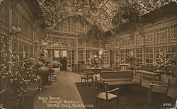 Palm Room - St. George Hotel Santa Cruz, CA Postcard Postcard Postcard