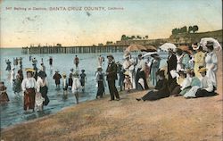 Bathing at Capitola Santa Cruz, CA Postcard Postcard Postcard