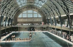 Interior Natatorium, Santa Cruz, Cal. California Postcard Postcard Postcard