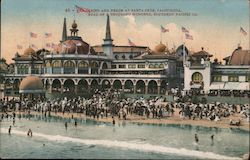 Casino and Beach at Santa Cruz, Road of a Thousand Wonders, Southern Pacific Co. Postcard