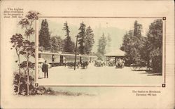 Train Depot at Brookdale California Postcard Postcard Postcard