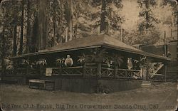 Big Tree Club House, Big Tree Grove Santa Cruz, CA Postcard Postcard Postcard