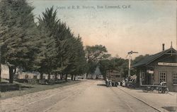 Scene at R.R. Station Ben Lomond, CA Postcard Postcard Postcard