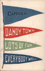 Capitola Dandy Town, Lots of Fun, Everybody Well California Postcard Postcard Postcard