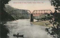 Bohemia Bridge, at Camp Vacation Monte Rio, CA Postcard Postcard Postcard