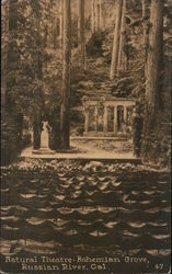 Natural Theatre, Bohemian Grove, Russian River Monte Rio, CA Postcard Postcard Postcard