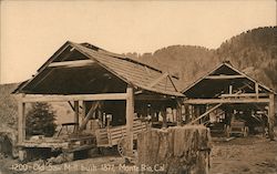 Old Saw Mill Built 1877 Postcard