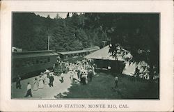 Railroad Station Postcard