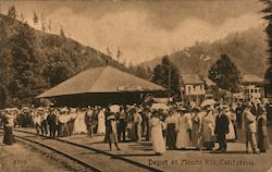 Depot at Monte Rio California Postcard Postcard Postcard