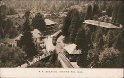 R. R. Station Monte Rio, CA Postcard Postcard Postcard