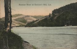 Russian River at Duncan's Mill Postcard