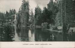 UPPER LAKE, CAMP MEEKER, CAL. Postcard