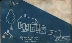 Kamp Komfort - May 1910 Postcard