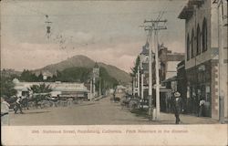 Matheson Street, Fitch Mountain in the Distance Healdsburg, CA Postcard Postcard Postcard