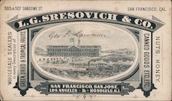 L.G. Sresovich & Co. San Jose, CA Trade Card Trade Card Trade Card