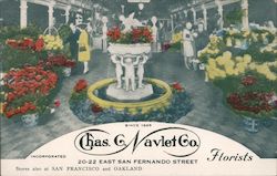 Chas. C. Navlet Co. Florists. Stores also at San Francisco and Oakland Postcard