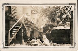 Rear part of Vendome Hotel after the flood Original Photograph