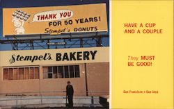 Stempel's Bakery. Have a cup and a couple. They must be good! San Jose, CA Postcard Postcard Postcard