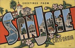 Greetings from San Jose California Postcard