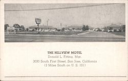 The Hillview Motel San Jose, CA Postcard Postcard Postcard