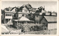 Rear View of Mystery House at Winchester Park Postcard