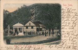 Bath House and Fountain, Alum Rock Park San Jose, CA Postcard Postcard Postcard