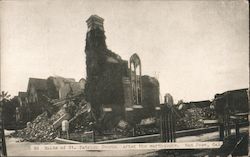 Ruins of St. Patrick Church. After the earthquake. San Jose, Cal. California Postcard Postcard Postcard