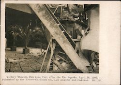 Victory Theatre, San Jose, Cal., after the Earthquake, April 18, 1906. Postcard