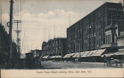 Santa Clara Street looking West Postcard