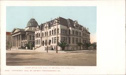 Court House and Hall of Records Postcard