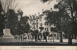 St. James Hotel and McKinley Monument Postcard