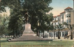 St. James Hotel and McKinley Monument, St. James Park, San Jose, Cal. Postcard