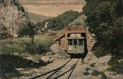 Entrance to tunnel, Alum Rock Park, San Jose, Cal Postcard