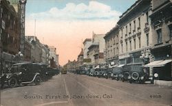 South First St, San Jose, Cal Postcard