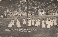 Annual May Fete, State Normal School. San Jose, Cal. Postcard