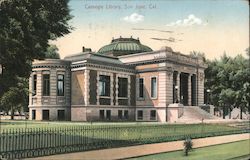 Carnegie Library San Jose, CA Postcard Postcard Postcard