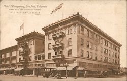 Hotel Montgomery San Jose, CA Postcard Postcard Postcard