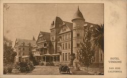 Hotel Vendome San Jose, CA Postcard Postcard Postcard