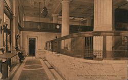 Lobby, First National Bank Building Postcard