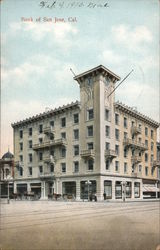 Bank of San Jose, Cal. California Postcard Postcard Postcard