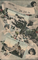 Greetings from San Jose, Cal. Postcard