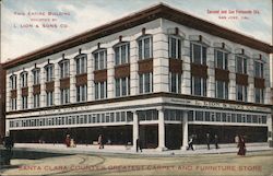 Santa Clara County's Greatest Carpet and Furniture Store - This entire building occupied by L. Lion & Sons Co. San Jose, CA Post Postcard