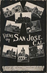 Views of San Jose, Cal. Postcard