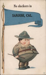 No slackers in San Jose, Cal. California Postcard Postcard Postcard