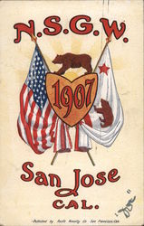 N.S.G.W. San Jose Cal. 1907 Postcard